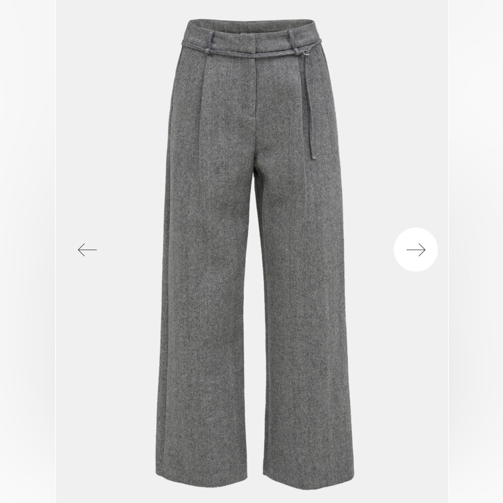 Source Unknown Belted herringbone trouser - Picture 5 of 6